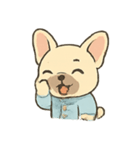 ねむねむフレブル パジャマ行進（個別スタンプ：18）