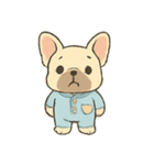 ねむねむフレブル パジャマ行進（個別スタンプ：21）