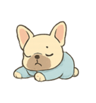 ねむねむフレブル パジャマ行進（個別スタンプ：24）