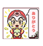 もこもこ赤いフードの女の子（個別スタンプ：4）