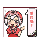 もこもこ赤いフードの女の子（個別スタンプ：8）