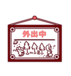 もこもこ赤いフードの女の子（個別スタンプ：21）