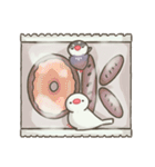文鳥もどきがいっぱい 【グルメ】（個別スタンプ：9）