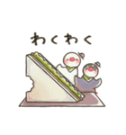 文鳥もどきがいっぱい 【グルメ】（個別スタンプ：17）