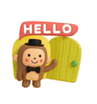 POPな動物✳︎毎日使える3Dスタンプ（個別スタンプ：3）