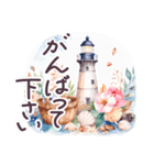 夏に毎日使える でか文字 水彩✿大人上品（個別スタンプ：27）