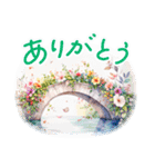 夏に毎日使える でか文字 水彩✿大人上品（個別スタンプ：29）