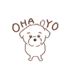 【夏】タフィ・ザ・チワプー2 夏の白い犬（個別スタンプ：1）