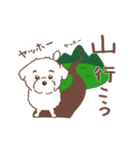 【夏】タフィ・ザ・チワプー2 夏の白い犬（個別スタンプ：14）