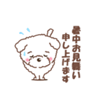 【夏】タフィ・ザ・チワプー2 夏の白い犬（個別スタンプ：21）