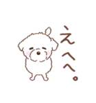 【夏】タフィ・ザ・チワプー2 夏の白い犬（個別スタンプ：36）