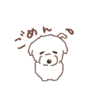 【夏】タフィ・ザ・チワプー2 夏の白い犬（個別スタンプ：37）