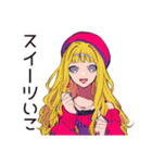 カフェ活するキュートなオンニ♡（個別スタンプ：4）
