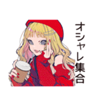 カフェ活するキュートなオンニ♡（個別スタンプ：6）