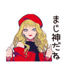 カフェ活するキュートなオンニ♡（個別スタンプ：8）