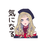 カフェ活するキュートなオンニ♡（個別スタンプ：16）