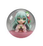 緑の精霊みなみちゃんカプセルトイ（個別スタンプ：1）