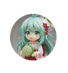 緑の精霊みなみちゃんカプセルトイ（個別スタンプ：7）