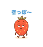 やる気ゼロないちごちゃん脱力系 63（個別スタンプ：30）