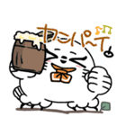 丁寧口調の剽軽シロフクロウ夏（個別スタンプ：35）