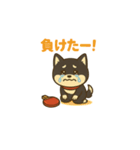 黒柴ナナちゃんと卓球部パート2（個別スタンプ：4）