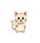 【グッドサイン猫 3】（個別スタンプ：3）