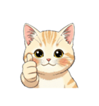 【グッドサイン猫 3】（個別スタンプ：5）