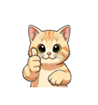 【グッドサイン猫 3】（個別スタンプ：7）