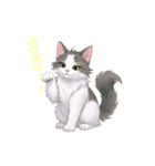 動くネコちゃんのかわいいポーズ！（個別スタンプ：4）