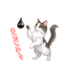 動くネコちゃんのかわいいポーズ！（個別スタンプ：7）