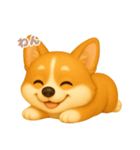 ワンだふる｜コーギー（個別スタンプ：3）