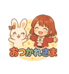 ぴょんこ先輩とある日常の癒しスタンプ（個別スタンプ：2）
