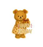 ハートMIMIのくまちゃん（個別スタンプ：3）