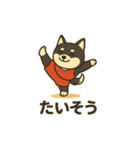黒柴ナナちゃんとスポーツ（個別スタンプ：12）