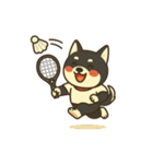 黒柴ナナちゃんとスポーツ（個別スタンプ：15）