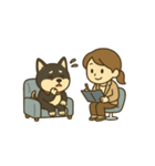 黒柴ナナちゃんと資格試験（個別スタンプ：4）