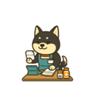 黒柴ナナちゃんと資格試験（個別スタンプ：6）