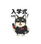 黒柴ナナちゃんと季節ネタ（個別スタンプ：3）