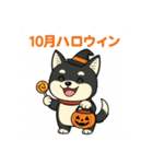 黒柴ナナちゃんと季節ネタ（個別スタンプ：11）