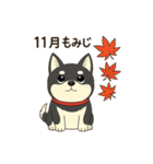 黒柴ナナちゃんと季節ネタ（個別スタンプ：13）