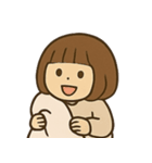 お布団ガールの癒し＆共感いっぱいスタンプ（個別スタンプ：1）