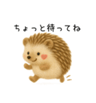 ハリネズミさん｜羊毛フェルト風スタンプ（個別スタンプ：16）