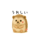 ハリネズミさん｜羊毛フェルト風スタンプ（個別スタンプ：25）