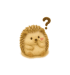 ハリネズミさん｜羊毛フェルト風スタンプ（個別スタンプ：32）