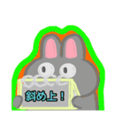 【フリップ芸編1】灰色のうさぎ（個別スタンプ：22）