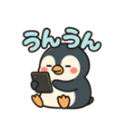 スマホ中毒ペンギンの毎日スタンプ（個別スタンプ：5）