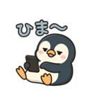 スマホ中毒ペンギンの毎日スタンプ（個別スタンプ：14）