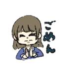 おこげ髪色の女の子（個別スタンプ：5）