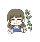おこげ髪色の女の子（個別スタンプ：7）