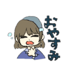 おこげ髪色の女の子（個別スタンプ：8）